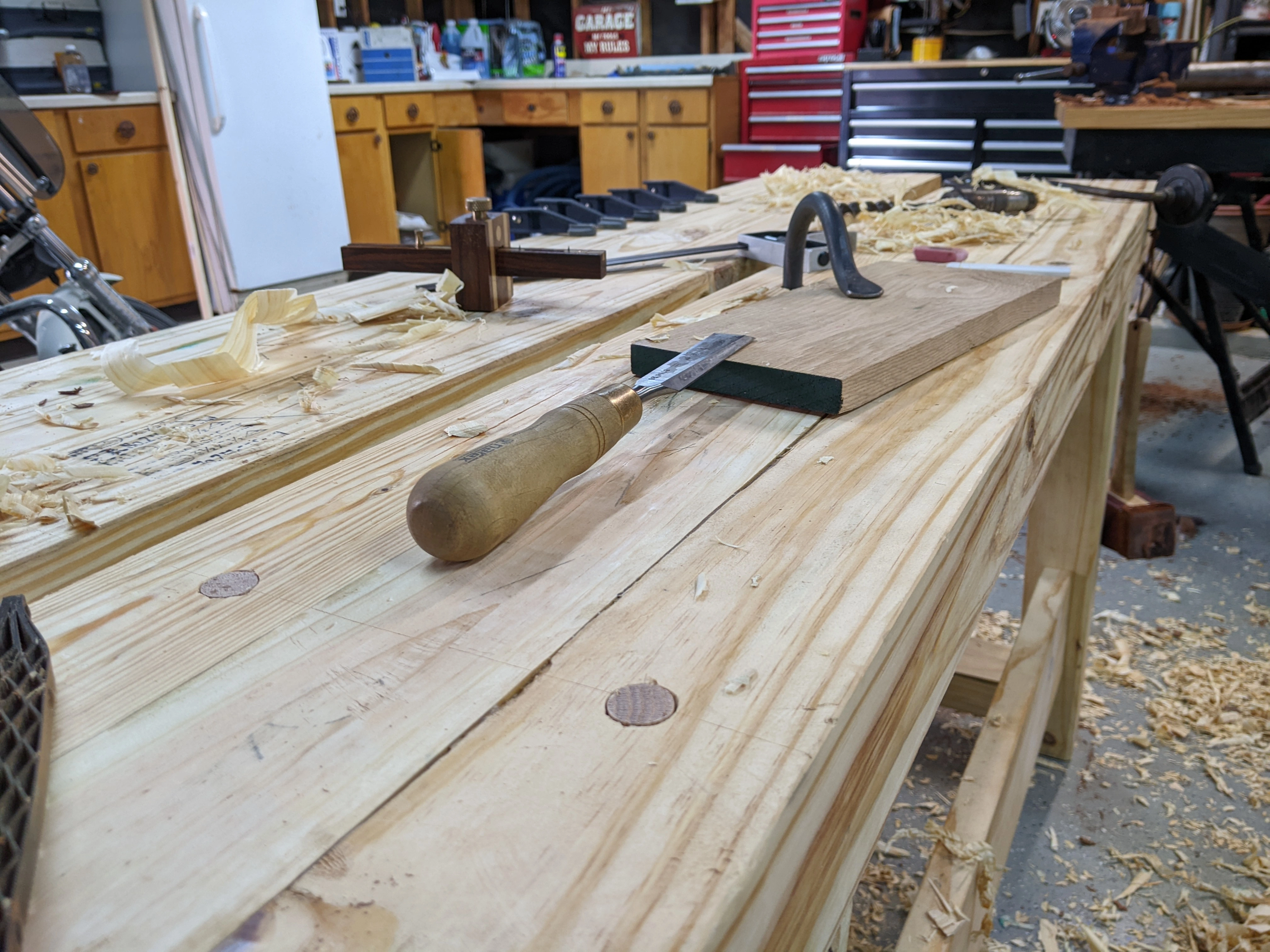 image of tool on top of a workbench